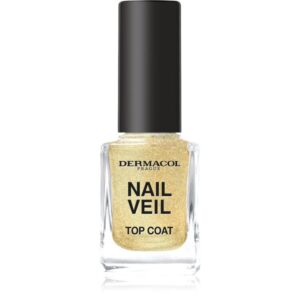 Dermacol Nail Veil lac de unghii/parte sus strălucitor culoare Sparkling Beach 11 ml-Țena