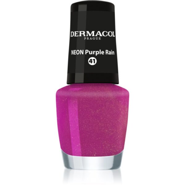 Dermacol Neon lac de unghii cu stralucire neon culoare 41 Purple Rain 5 ml-ro