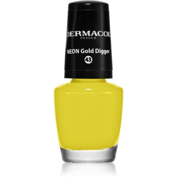 Dermacol Neon lac de unghii cu stralucire neon culoare 43 Gold Digger 5 ml-ro