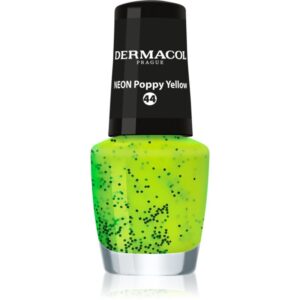 Dermacol Neon lac de unghii cu stralucire neon culoare 44 Poppy Yellow 5 ml-ro