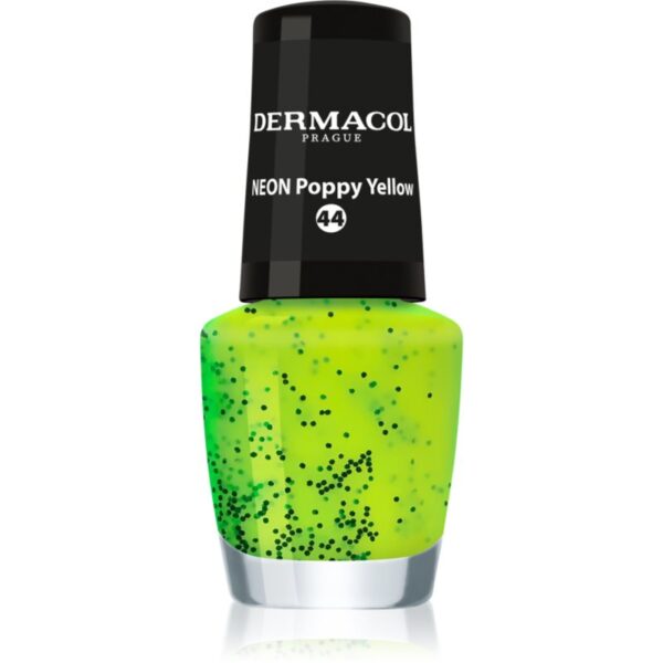 Dermacol Neon lac de unghii cu stralucire neon culoare 44 Poppy Yellow 5 ml-ro