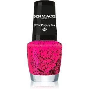 Dermacol Neon lac de unghii cu stralucire neon culoare 46 Poppy Pink 5 ml-ro