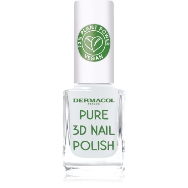 Dermacol Pure 3D lac de unghii culoare 02 Absolute White 11 ml-Țena