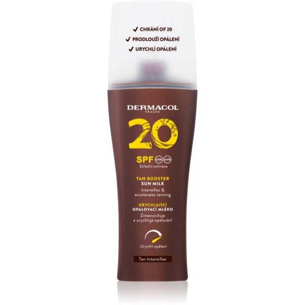 Dermacol Sun Tan Booster Lotiune cu protectie solara pentru accelerarea bronzului SPF 20 200 ml-Țena