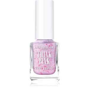 Dermacol Think Pink lac de unghii cu particule stralucitoare culoare 02 12 ml-Țena