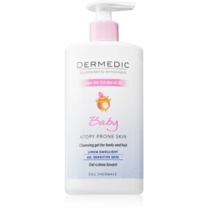 Dermedic Baby Linum Emolient gel cremos pentru dus pentru nou-nascuti si copii 500 ml-Țena