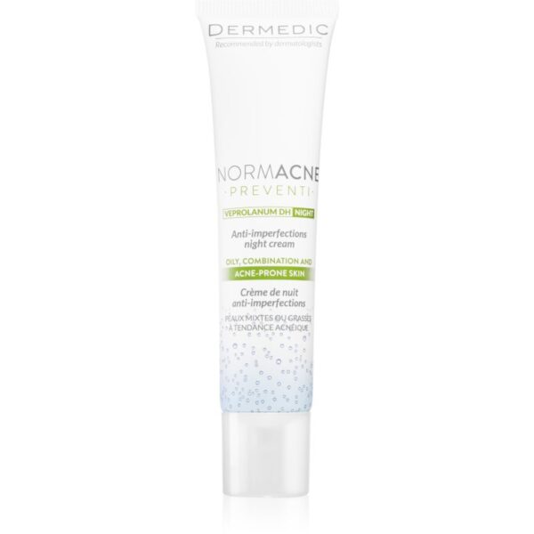 Dermedic Normacne Preventi crema de noapte impotriva imperfectiunilor pielii cauzate de acnee 40 ml-ro