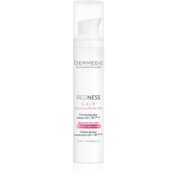 Dermedic Redness Calm crema corectoare pentru piele sensibila si inrosita SPF 20 40 ml-Țena
