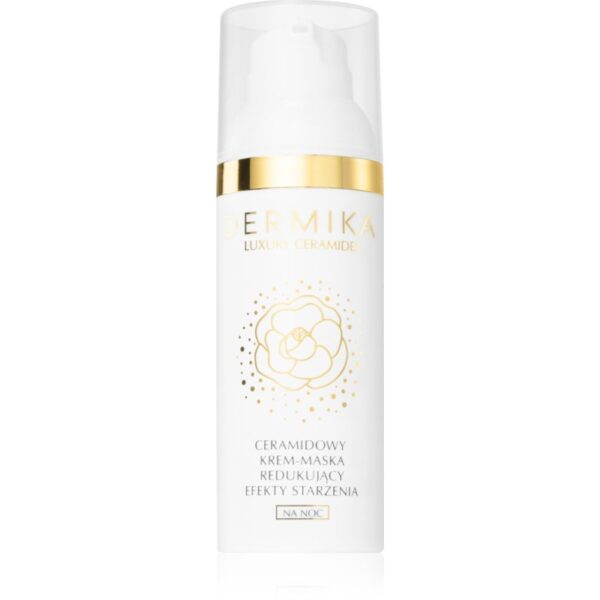 Dermika Luxury Ceramides cremă-mască de noapte regeneratoare cu ceramide 50 ml-Țena
