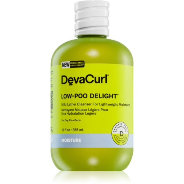 DevaCurl Low-Poo Delight® sampon pentru curatare pentru par fin 355 ml-Țena