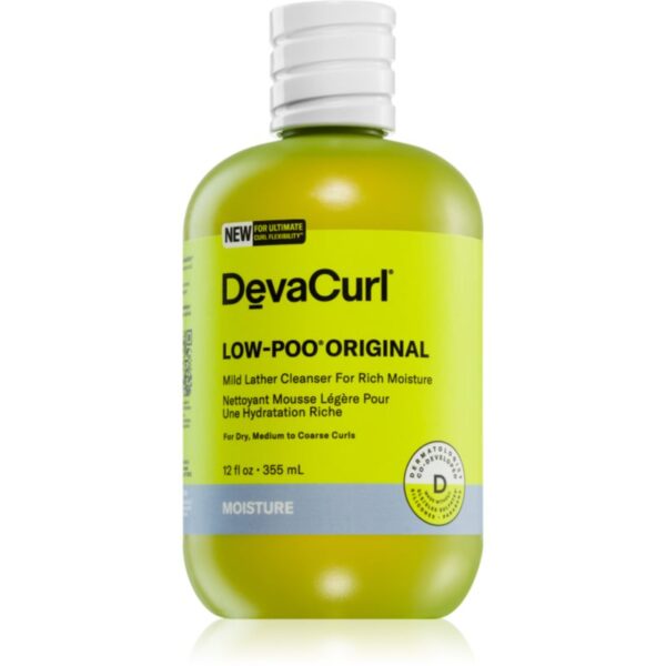 DevaCurl Low-Poo® Original sampon pentru curatare pentru par ondulat si cret 355 ml-Țena