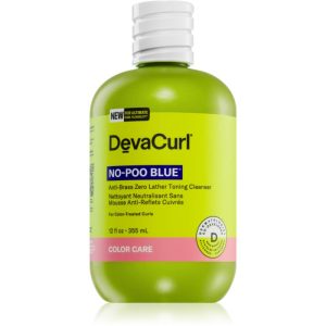 DevaCurl No-Poo Blue® șampon hidratant pentru păr creț și ondulat neutralizarea subtonurilor de alamă 355 ml-Țena