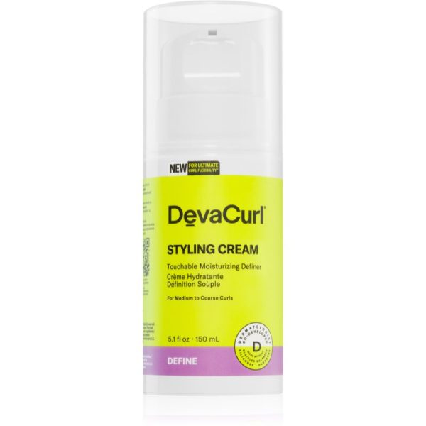 DevaCurl Styling Cream cremă hidratantă de coafat pentru par ondulat si cret 150 ml-ro