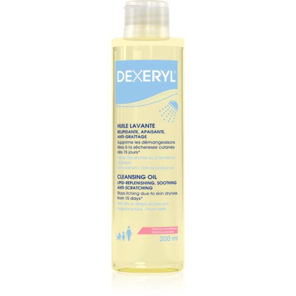 Dexeryl Cleansing oil ulei de curățare blând pentru piele foarte sensibila sau cu dermatita atopica 200 ml-Țena