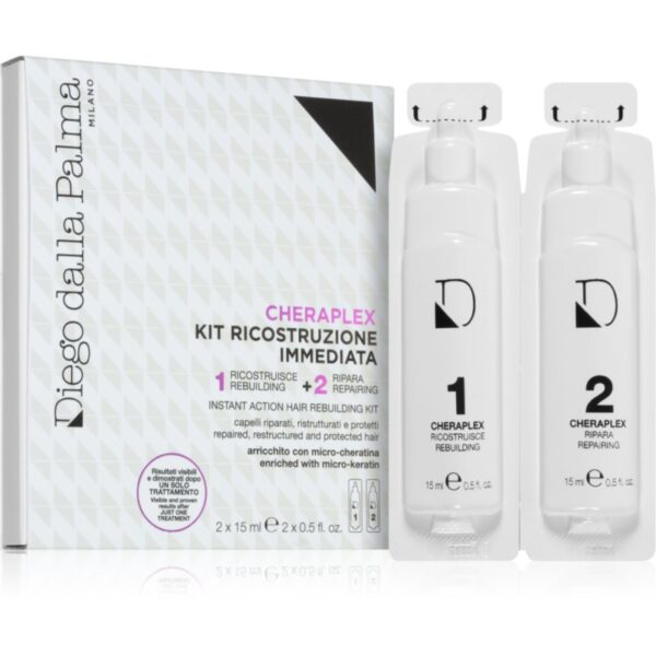 Diego dalla Palma Cheraplex Instant Action Hair Rebuilding Kit tratament bifazic pentru păr 2x15 ml-ro