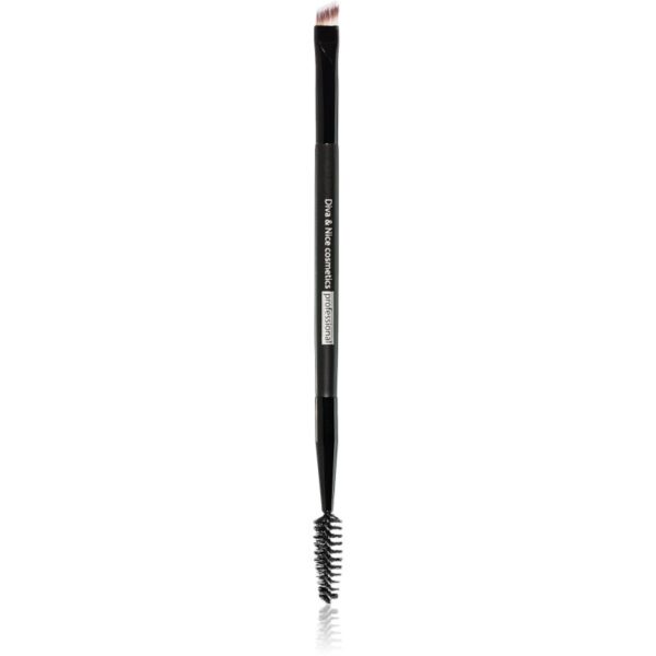 Diva & Nice Cosmetics Accessories Duo pensula pentru sprancene fata-verso 1 buc-Țena