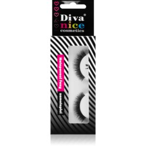 Diva & Nice Cosmetics Accessories Lashes gene false din par natural No. 1 1 buc-Țena