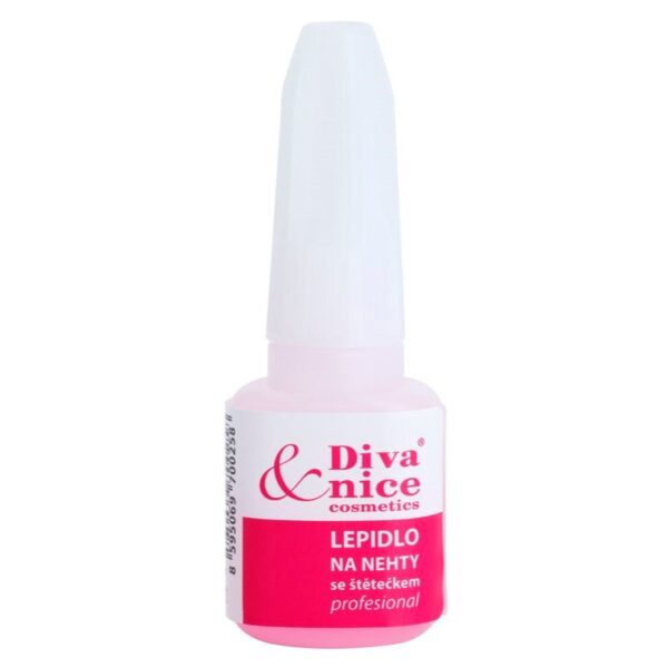 Diva & Nice Cosmetics Accessories Nails adeziv pentru unghii cu pensula 7 g-ro