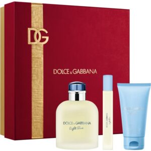 Dolce&Gabbana Light Blue Pour Homme EDT Trio Gift Set set cadou pentru bărbați-ro