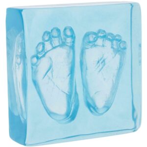 Dooky Crystal Memories DeLuxe 3D Frame Handprint & Footprint set de mulaj pentru amprentele bebelușului 1 buc-ro