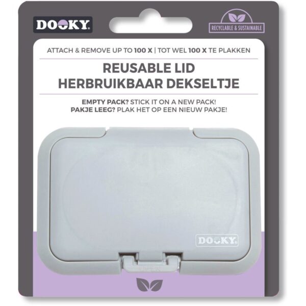 Dooky Reusable Lid Grey Card 1 buc-ro