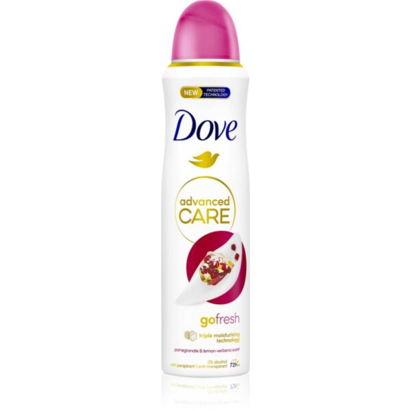Dove Advanced Care Go Fresh antiperspirant fară alcool Go Fresh Pomegranate & Lemon Verbena 150 ml-Țena