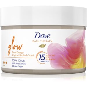 Dove Bath Therapy Glow Exfoliant de Corp Intensiv Blood Orange & Rhubarb 295 ml-Țena
