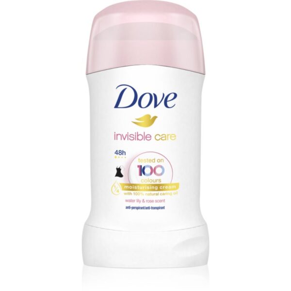 Dove Invisible Care Antiperspirant deodorant solid împotriva petelor albe fară alcool Water Lily & Rose 40 ml-ro
