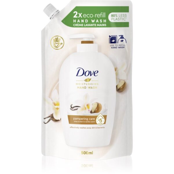 Dove Purely Pampering Shea Butter săpun lichid rezervă unt de shea si vanilie 500 ml-ro