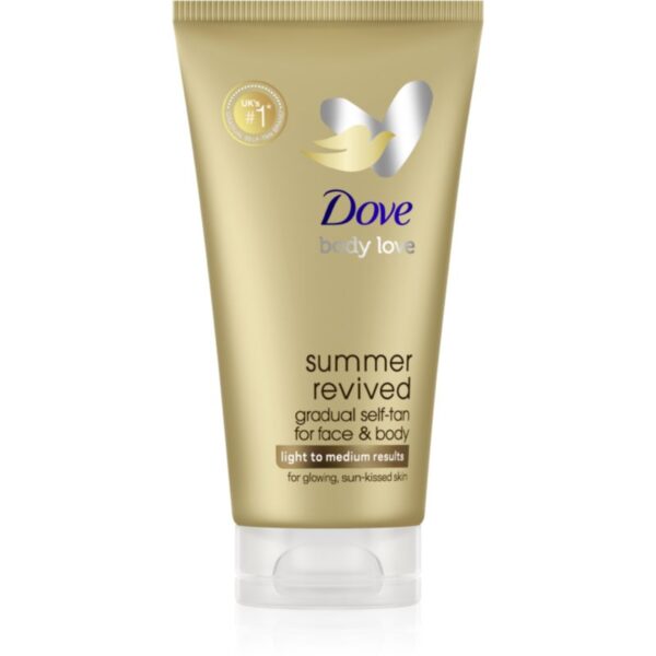 Dove Summer Revived lotiune autobronzanta pentru fata si corp culoare LIght to Medium 75 ml-Țena