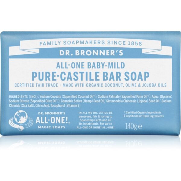 Dr. Bronner’s Baby-Mild săpun solid fara parfum 140 g-ro