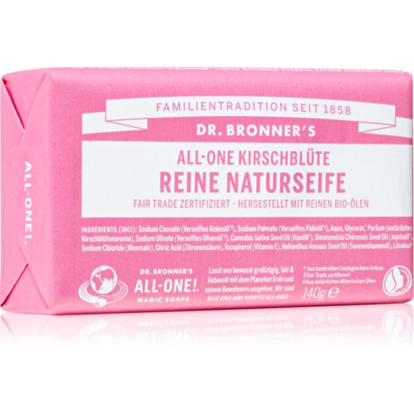 Dr. Bronner’s Cherry Blossom Pure Castile Soap Bar săpun solid 140 g-ro