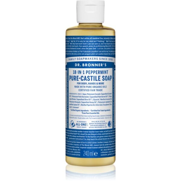 Dr. Bronner’s Peppermint săpun lichid universal 240 ml-Țena