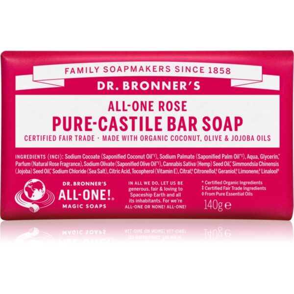 Dr. Bronner’s Rose săpun solid 140 g-ro