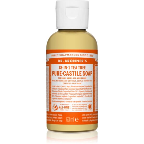 Dr. Bronner’s Tea Tree săpun lichid universal 60 ml-ro
