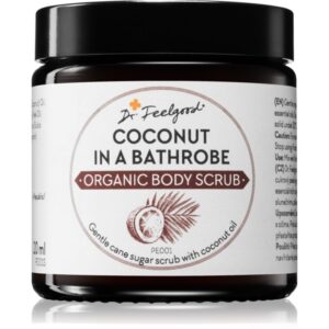 Dr. Feelgood Organic Coconut in a Bathrobe exfoliant din zahar cu ulei de cocos 120 ml-Țena