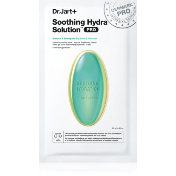 Dr. Jart+ Soothing Hydra Solution™ Intensive Soothing Mask mască facială regeneratoare și hidratantă 26 g-Țena