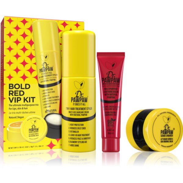 Dr. Pawpaw Bold Red VIP Kit set cadou-ro