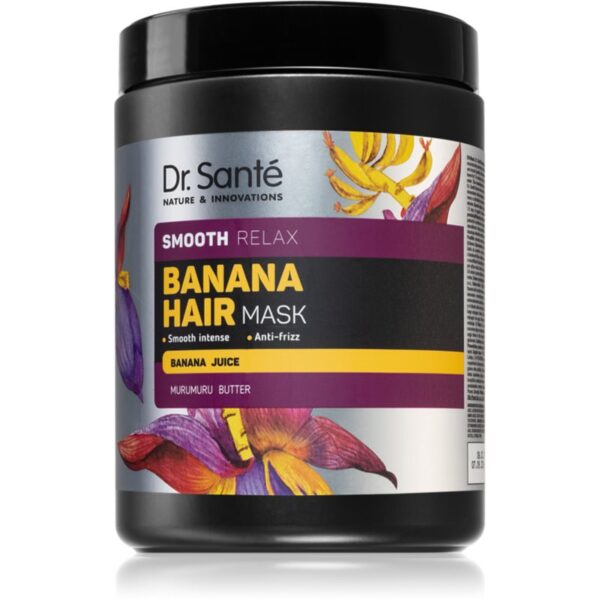 Dr. Santé Banana masca pentru hidratare si matifiere pentru par uscat 1000 ml-Țena