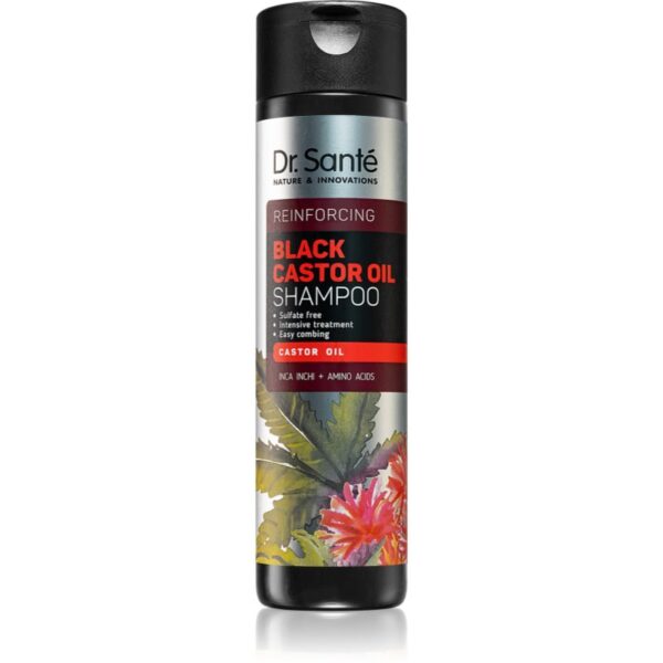 Dr. Santé Black Castor Oil sampon fortifiant pentru spalare delicata 250 ml-Țena