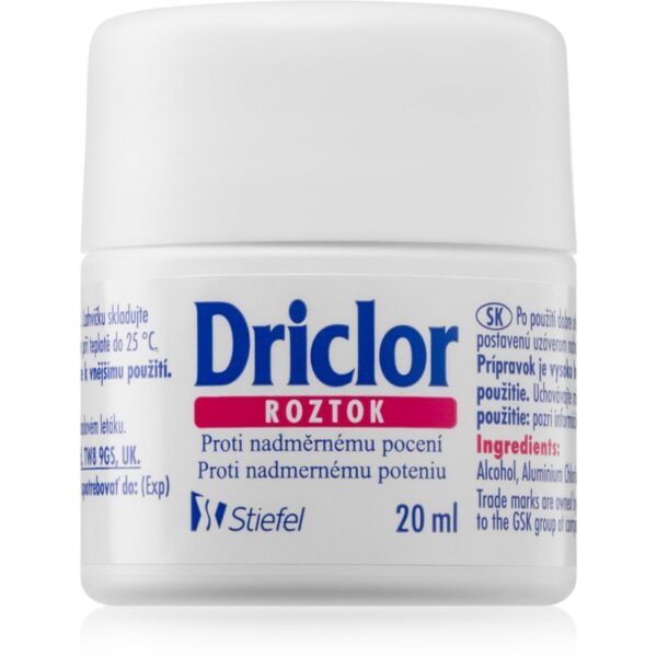 Driclor Solution antiperspirant roll-on impotriva transpiratiei excesive 20 ml-ro