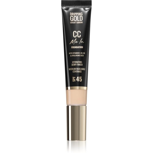 Dripping Gold CC Me In make-up cu textura usoara SPF 45 culoare 02 Fair 32 ml-ro
