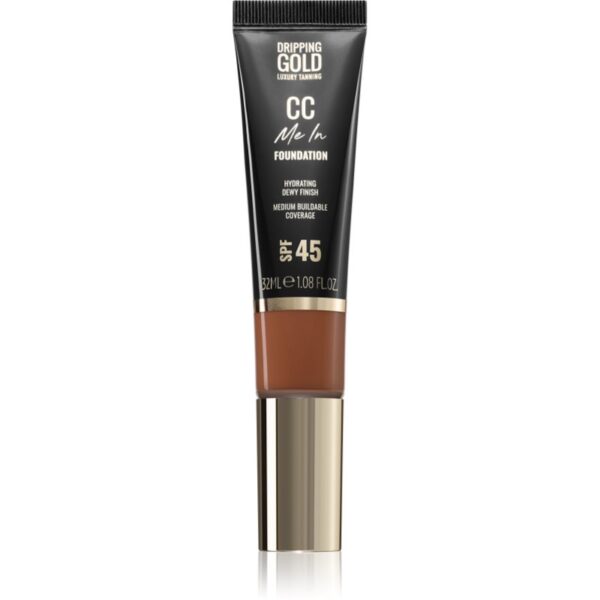 Dripping Gold CC Me In make-up cu textura usoara SPF 45 culoare Amber 09 32 ml-ro