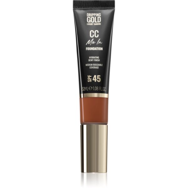 Dripping Gold CC Me In make-up cu textura usoara SPF 45 culoare Coffee 9.5 32 ml-ro