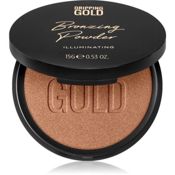 Dripping Gold Luxury Tanning Bronzing Powder pudra compacta pentru bronzat corp si fata culoare Illuminating 15 g-ro