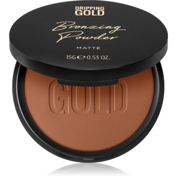 Dripping Gold Luxury Tanning Bronzing Powder pudra compacta pentru bronzat corp si fata culoare Matte 15 g-ro
