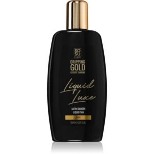 Dripping Gold Luxury Tanning Liquid Luxe apa de auto-bronzare pentru corp Dark 150 ml-Țena