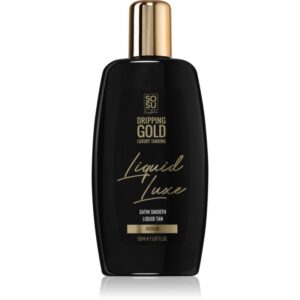 Dripping Gold Luxury Tanning Liquid Luxe apa de auto-bronzare pentru corp Medium 150 ml-Țena
