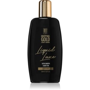 Dripping Gold Luxury Tanning Liquid Luxe apa de auto-bronzare pentru corp Ultra Dark 150 ml-Țena
