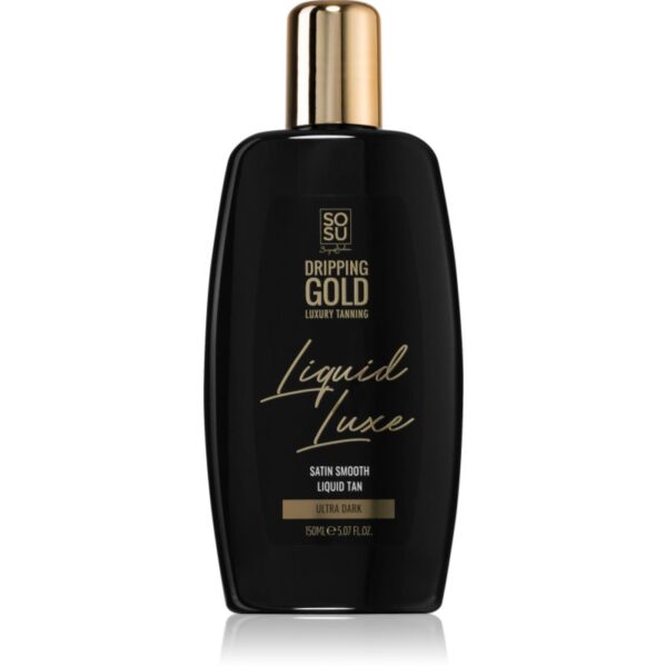 Dripping Gold Luxury Tanning Liquid Luxe apa de auto-bronzare pentru corp Ultra Dark 150 ml-Țena